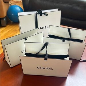 Chanel Gift Box 1 large 3 medium brand new authentic 11x7.5 9x5.5